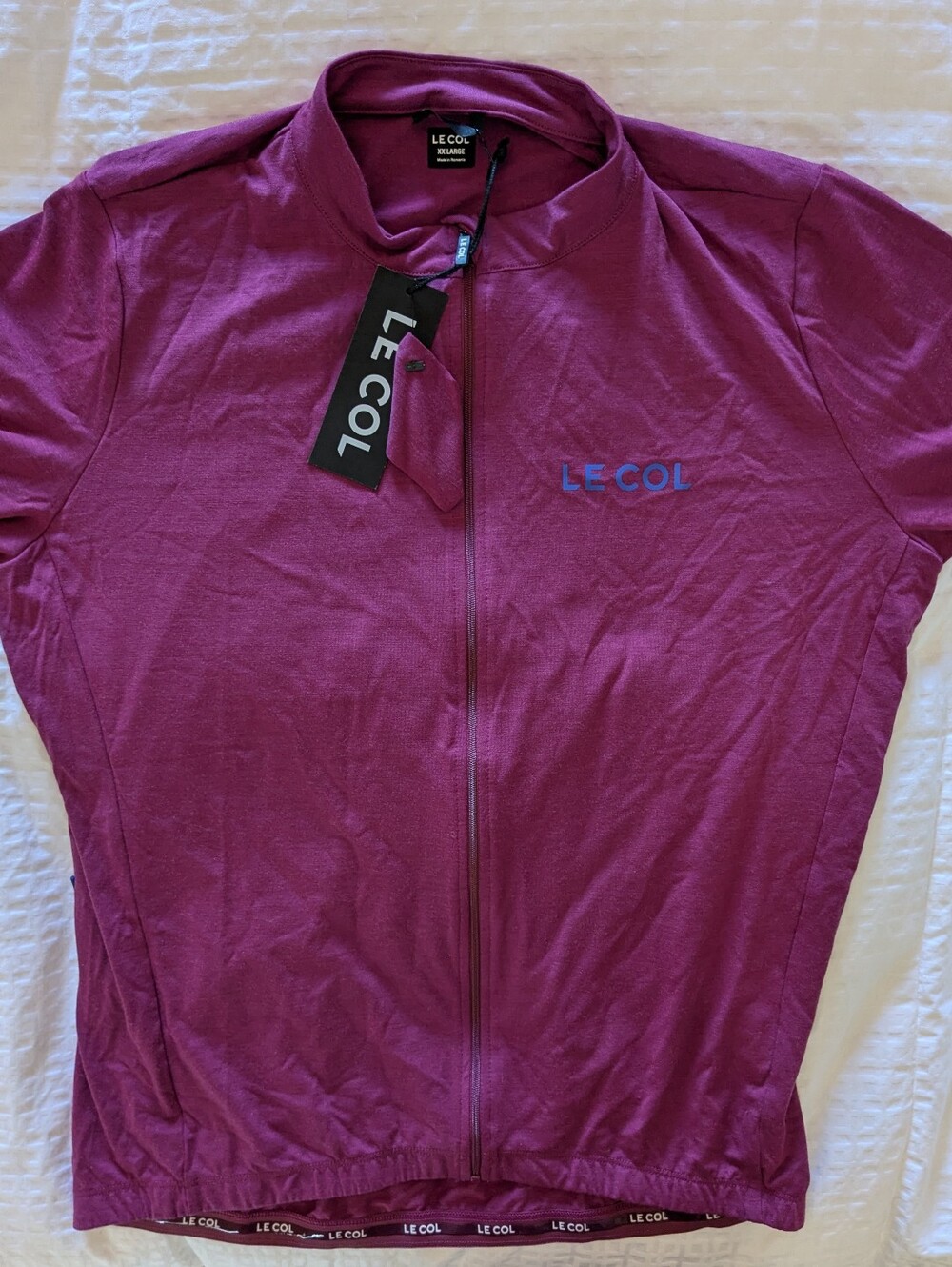 Le Col Men's ARC Merino Jersey Grape NWT